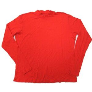 Weekday T-Shirt Womesn Large Orange Meja‎ Long Sleeve Crewneck Cotton Solid